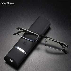 Comfy Half-Frame Reading Presbyopic Glasses